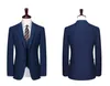 Twobutton Groom Wear Groomsmen Suits 2019 Blue Men039S Business Suit Jacket Pants Vest Men039s Suits For Wedding Groo9000421