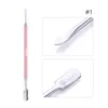 Ur Sugar Rose Gold Rvs Cuticle Remover Dual-Ended Finger Dood Skin Push Nail Cuticle Pusher Manicure Nail Care Tool