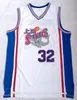 Jimmer Fredette #32 Shanghai Sharks Erkek Basketbol Forması Beyaz S-2XL Tüm Ed Spor Gömlek Toptan Damla Denizcilik