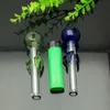 Disco colorato Flower Color Bubble tubo dritto Bong in vetro Pipa in vetro Pipa ad acqua Oil Rig Ciotole in vetro Bruciatore a nafta