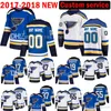 Mens St. Louis Blues مخصص 2017-2018 جديد 17 جادين شوارتز 55 كولتون بارايكو جيرسي رجل 19 Jay Bouwmeester 37 Klim Kostin Jerseys XWQ