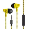 3,5 mm oortelefoons in oor bedrade hoofdtelefoon met microfoon voor iPhone Samsung Galaxy Android -smartphones