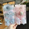 3 Teile/satz Schöne Baby Stirnband Bogen Spitze blume Baby Mädchen Stirnbänder Infant Haarband Turban Cartoon Bär Mädchen Haar Accessories272b