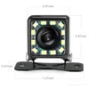 12 LED 170 Degree Wide Angle Easy Install HD Rear View Back Up Waterproof Camera with Nigh Vision Lights for All Cars