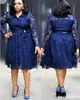 의류 2018 새로운 패션 스타일 우아한 아프리카 여성 플러스 사이즈 드레스 L4XL