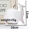 Fluffy Fur Ball Cute Alpaca Keychain Leather Animal Keyring Charm Chaveiros Artificial Rabbit Fur Pompom Key Chain Women Jewelry Gift