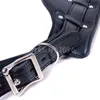 Bondage PU Leather Sex Aid Position Strap Portable Open Ben Lår manschetter Begränsning Sling A6756666128