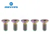 Wanyifa Titanium Bolts M4x8 10 15 20mm Countersunk Screws Thread Bolt for Bike Bicycle Screws 5pcs