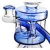 Blue Bong Dab Rig Cachimbo de água de vidro Narguilé Bubbler Pink Recycler Oil Rigs 14mm Banger Heady Percolator para acessórios para fumar Dabs