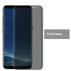 anti-spy 5D Curved Edge Privacy Tempered Glass Phone Screen Protector for Galaxy S10 S10Plus S9 S9Plus S8 S8Plus Note8 Note9 in Retai box