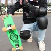 Conjunto de engrenagem protetora skating capacete joelheiras almofadas cotovelos protetor de pulso para crianças adultos rolo de ciclismo patinagem rocha escalada T200611