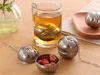 100ピースステンレス鋼茶注入装置ボール形茶漉し網茶フィルタースプーンロックスパイスボール