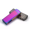 USB lichtere Dual Arc Electronic Sigaret Lighter Lighter Metal Power Display Oplaadbare Winddicht Vlamloze sigarenaansteker3181782