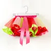 19 colors baby girls tutus rainbow color girl tutu skirts with bow kids mesh cake layer performa dresses fit 2-11 years