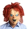 Halloween gruseliger Clown Latexmaske ausgefallenes Kostüm Chihuahua Horrorfilm Masken Mütze Party Cosplay Teufel Geistermasken Kopfbedeckung Requisite