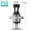 H4 Motosiklet 3030 Aydınlatma LED Hilo Beam Far Kafası Işık Lambası Ampul 6500K 1224V Motosiklet Elektrikli Arabalar Far Far 800LM7611964