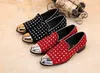 Black Red British Quality New Designer Men High Leather Flats Casual Loafers Rivets Prom Formal Dress Punk Wedding Party Shoes H236 456 884 410