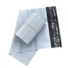 100 pcs/lot 17x26 + 4 cm sacs d'emballage de courrier en plastique blanc auto-adhésif emballage d'expédition Express Poly sac enveloppe d'expédition pochette d'emballage