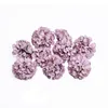 Artificial Flower Head 50pcs / Lot 4.5cm Hydrangea Handgjorda Bröllopsfest Heminredning DIY Wreath Gift Scrapbook Craft Flower EEA379