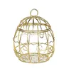 Hollow Bird Cage Cage Candpalte Candy Boxes Свадебные держатели контейнер для детского душе