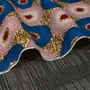 Ankara African Polyester Wax Prints Fabric Binta Real Wax Högkvalitativ 6 meter / Lot Afrikanskt Tyg för Party Dress