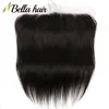 Bella Hair HD 13x4 Zakładowe koronkowe przednie włosy do ucha z naturalnym linią włosów Bielone węzły Virgin Human Hair Zamknięcie przednie wyprzedaż Juelienchina Hair Gole
