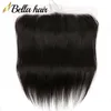 Bella Hair HD 13x4 Cabelo frontal de renda pré-arrancado de orelha a orelha com linha fina natural Nós descoloridos leves Cabelo humano virgem Fechamento frontal VENDA Juelienchina Hair Goals