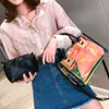 Designer-Holographic Transparent Jelly bag High Quality PVC Women's Designer Handbag Big capacity Chain Shoulder Messenger Bags