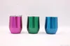 12OZ schale cup New 304 Edelstahl-Vakuumflasche mit Deckel Kaffee Milchtees Wasserschale U-förmigen Rotweinglas