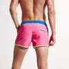 New Mens Color Matching Quick Drying Beach Shorts Hot Sale Embroidery Sports Casual Shorts Fashion Drawstring Lined Beach Shorts