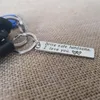 Drive Safe-Schlüsselanhänger aus Edelstahl mit Gravur, hübscher „I Love You“-Schlüsselanhänger, Modeschmuck, Will und Sandy Drop Ship