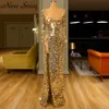 woman dresses evening gown