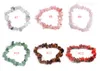 Корейские браслеты из бисера из натурального камня для женщин, многоцветный, здоровый, целебный кристалл, кварцевый камень, эластичный браслет, модные украшения оптом