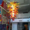Роскошные лампы домашний декор вручную стеклянную люстра Освещение многоцвета
