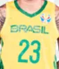 Maillot de l'équipe nationale de basket-ball Brésil 50 Bruno CABOCLO 10 Alex GARCIA 19 Leandrinho BARBOSA 5 Rafa LUZ Yago MATEUS LIMA LOUZAD Hommes