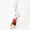 Femmes bas de noël hiver chaud belle bande dessinée chaussettes drôle chaussette pour dame vacances cadeau livraison gratuite