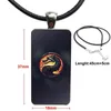 Mortal Kombat sous verre Cabochon pendentif collier Rectangle mode collier pour femme Vintage déclaration 1238y