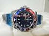 Fashion Topselling Wristwatches 40mm GMT II Basel World Blue Dial 116719 116719BLRO Pepsi Bezel Asia 2813 Movement Automatic Mens Watches