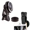 Super 235 ° Clip-On Рыбий глаз Аксессуары для камеры Широкоугольный набор объективов Высокое качество Универсальный селфи-объектив для Samsung iPhone смартфон