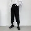 Yeni Erkek Vintage Hip Hop Cep Harem Pantolon Sahne Giyim Kimono Pantolon Erkekler Japonya Streetwear Punk Gotik Rahat Pantolon
