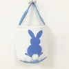 Coelhinho da Páscoa Bolsas Easter Rabbit Basket criativos coelho impresso sacola da lona ovo doces cestas 8 cores 08 100