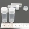 5ml Plastic Pill Bottle Mouth Tips Containers Storage Box Sample Vial With Lid for Test Needle Holder Case Container Smoking Accessories