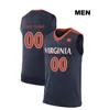 2019 Custom Men Kids Dames UVC Basketbal Jersey Virginia Cavaliers 5 Kyle Guy Jersey Any Name Number 2019 Champions NCAA Basketball Jerseys