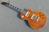 Usine Custom Shop jaune personnalisé guitare électrique tigre flamme top guitare 1321452