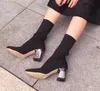 Hot Sale-High Platform Fur Boots för Kvinnor Mode Designer Hot Women's Combat Booties Kvinna