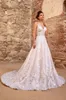 Kitty Chen 2019 A Line Wedding Dresses Spaghetti Neck Backless Backless Elegant Lace Dourced Dortals Sweep Train Tulle Beach Wedding267B