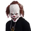 2019 film Stephen King's It 2 ​​Joker Pennywise Mask Full Face Horror Clown Latex Mask Halloween Party Horrible Cosplay Prop