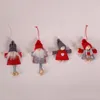 2019 Neujahrsdekoration für Home DIY Weihnachten Mini Santa Doll Anhänger Weihnachtsbaum Hänge Ornamente Urlaub Pack von 4pcs