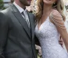 Robe de noiva Unique dentelle sirène robes de mariée perles bretelles Spaghetti robe de mariée 2020 élégantes robes de mariée de mariée