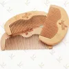 MOQ 500pcs LOGO Customized Private Label Wood Comb Beard Hair Combs Beauty Barber Shop Promotion Gifts